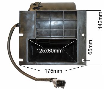 Salona sildītāja pūtēja motors 12V, John Deere, AL39043 — 0130063810