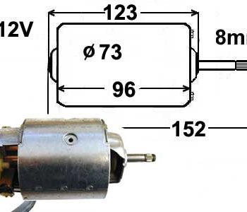 Salona pūtēja motors Saab 9000, 0130111008