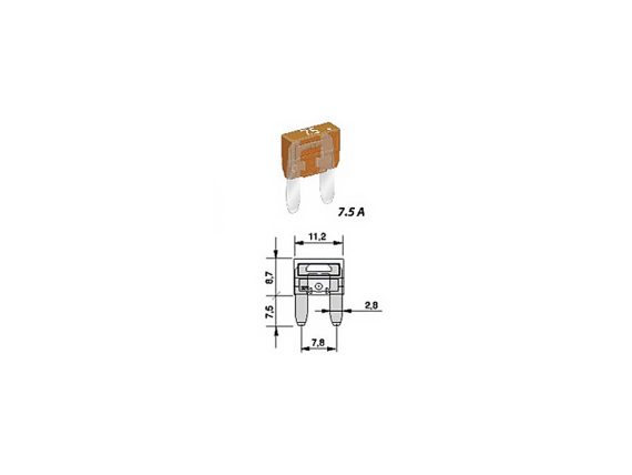 Fuse mini GM 7.5A 0600120 OE 