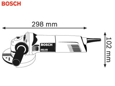 Leņķa slīpmašīna Bosch GWS1400-125 0601824800 OE 