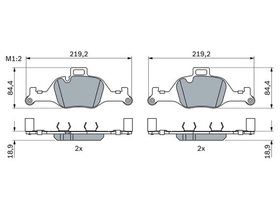 0986424849_002.JPG Brake Pad Set 0986424849 OE 34106883469