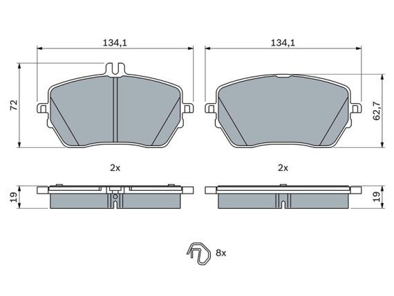 0986424887_002.JPG Brake Pad Set 0986424887 OE 0004205103
