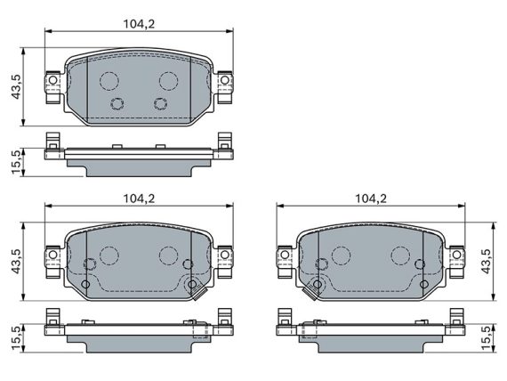 0986460135_002.JPG Brake Pad Set 0986460135 OE BAY02643Z