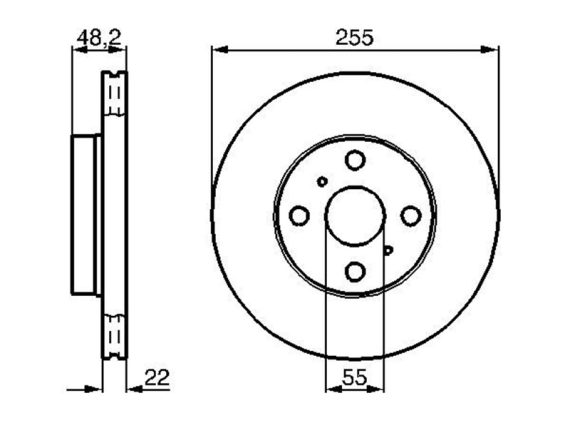 Brake disc 0986478578 OE 