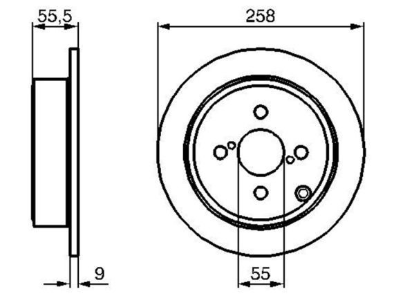 Brake disc, rear 0986479086 OE 