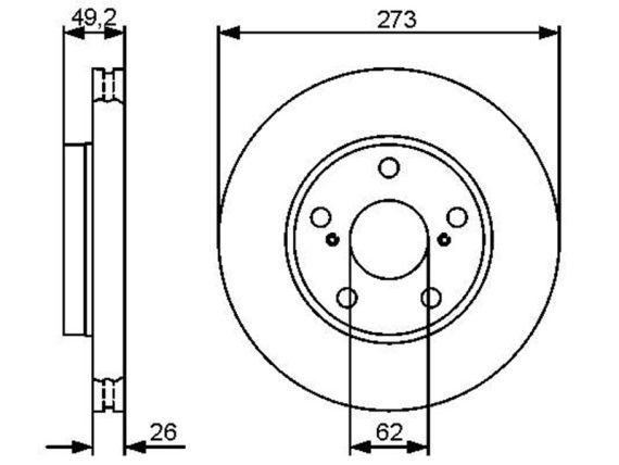 Brake disc 0986479425 OE 