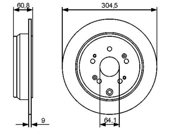 Brake disc 0986479449 OE 