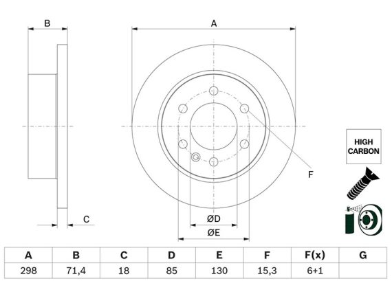 0986479H06_003.JPG Brake disk MB Sprinter 0986479H06 OE 9104230200