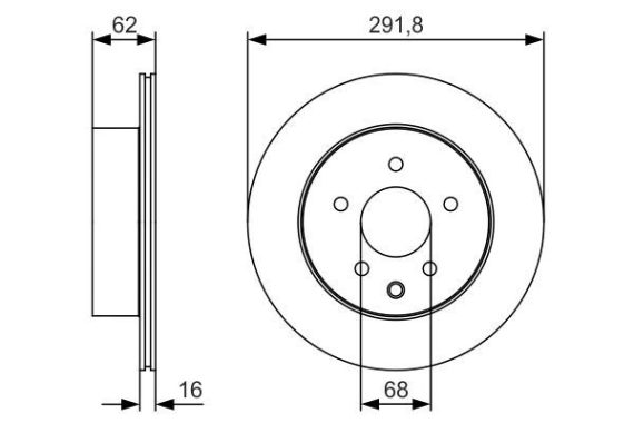 Brake disc 0986479S31 OE 