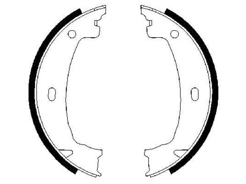 Brake Shoe Set, parking brake 0986487608 OE 34212213310