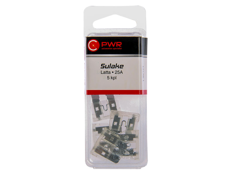 Drošinātājs plakanais GM 25A caurspīdīgs C-PWR 5 gab 1-92124 OE 