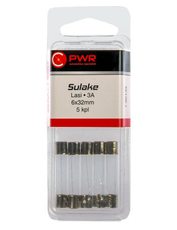 Cauruļveida stikla drošinātājs 3A 6x32 mm C-PWR 5 gab - 1-92133