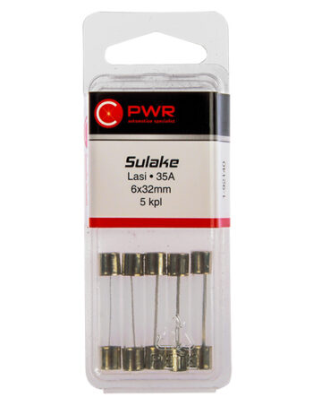 Cauruļveida stikla drošinātājs 35A 6x32 mm C-PWR 5 gab - 1-92140