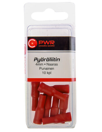 Apaļais kabeļu savienotājs 4 mm ligzda sarkans C-PWR — 1-92169