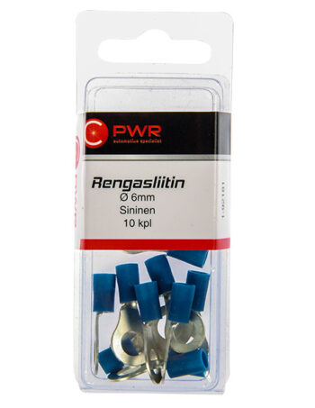 Gredzenveida kabeļu uzgaļi M6 Ø6 mm C-PWR zili 10 gab — 1-92181