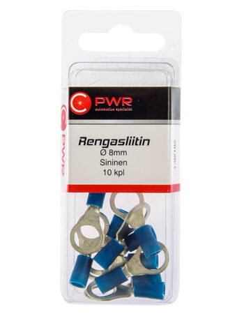 Gredzenveida kabeļu uzgaļi M8 Ø8 mm C-PWR zili 10 gab — 1-92182