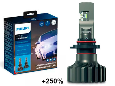 AUTO SPULDZE PHILIPS  LED HB3 / 4 ULTINON PRO9000 HL 10-11005U90CWX2 OE 