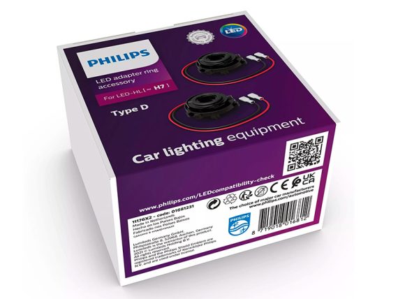 10-11176X2_002.JPG PHILIPS H7 LED spuldžu adapteru pāris, tips D 10-11176X2 OE