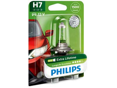 AUTO SPULDZE PHILIPS H7 12V LL ECO BLISTER 10-12972LLECOB1 OE 