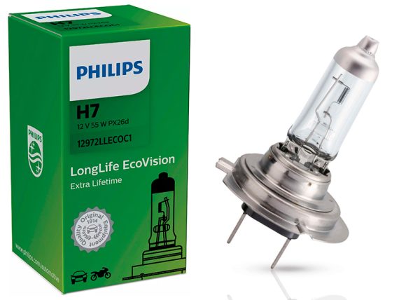10-12972LLECOC1_001.JPG Halogēna spuldze PHILIPS LongLife EcoVision H7 12V 10-12972LLECOC1 OE