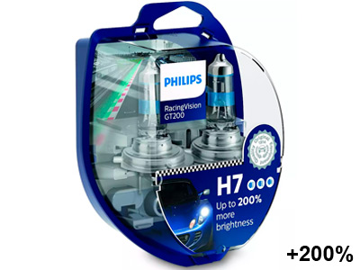 AUTO SPULDZE PHILIPS  H7 12V RACINGGT200 BLISTER 10-12972RGTS2 OE 