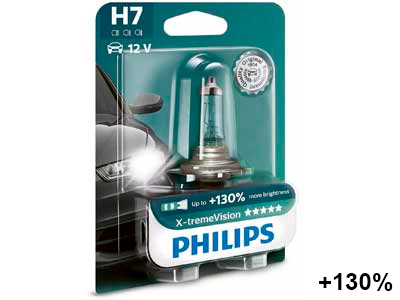 AUTO SPULDZE PHILIPS  H7 12V XTREME+ BLISTER 10-12972XVB1 OE 