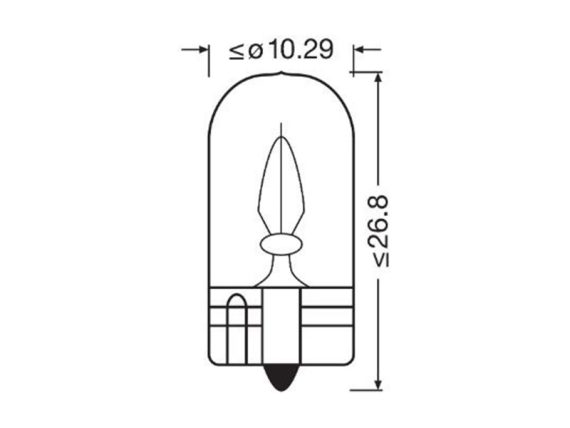 10-2821-2BL_003.JPG Spuldze OSRAM Original 12V W3W 10-2821-2BL OE