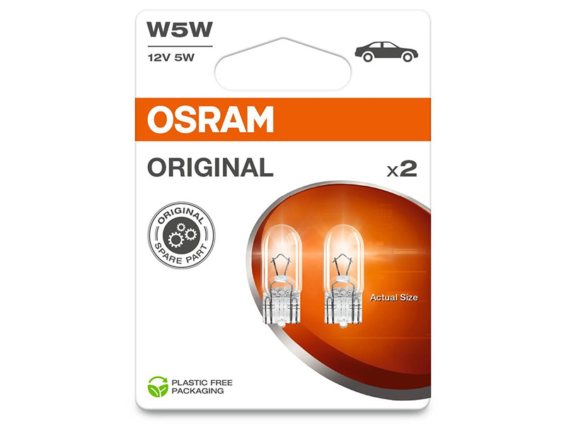 OSRAM ORIGINAL 12V W5W DOUBLE 10-2825-2BL OE 