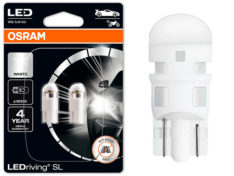 OSRAM LEDRIVING SL 12V W5W COOL 10-2825DWP-2BL OE 