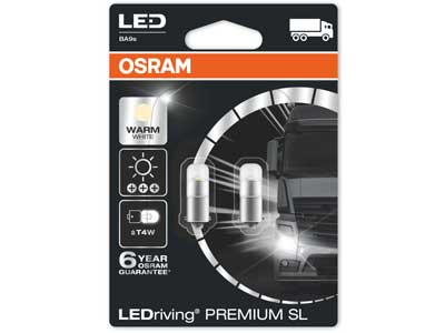 AUTO SPULDZE OSRAM  LEDRIVING 24V T4W BA9S 4000K PREMIUM SL 10-3924WW-02B OE 