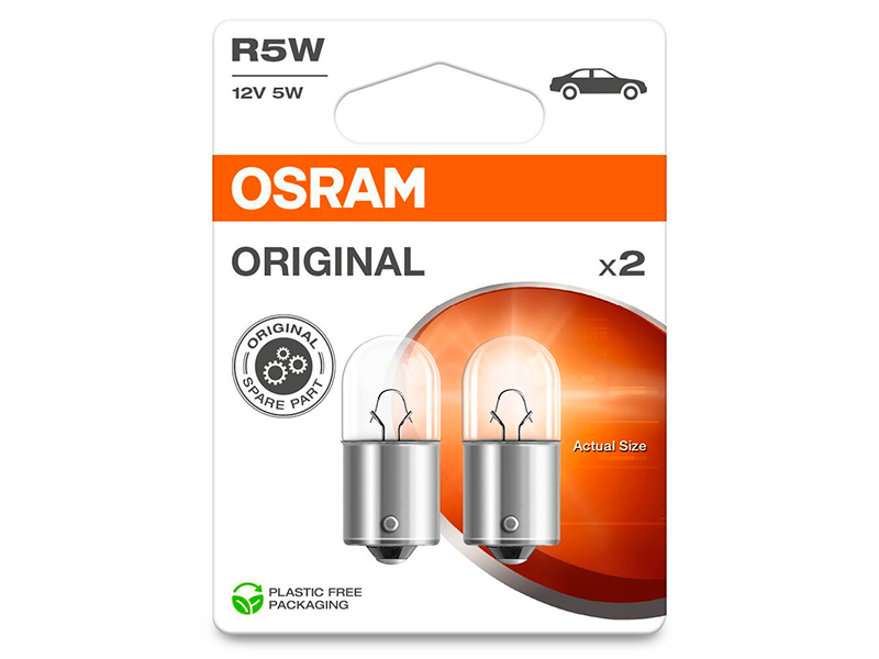 OSRAM ORIGINAL 12V R5W DOUBLE 10-5007-2BL OE 