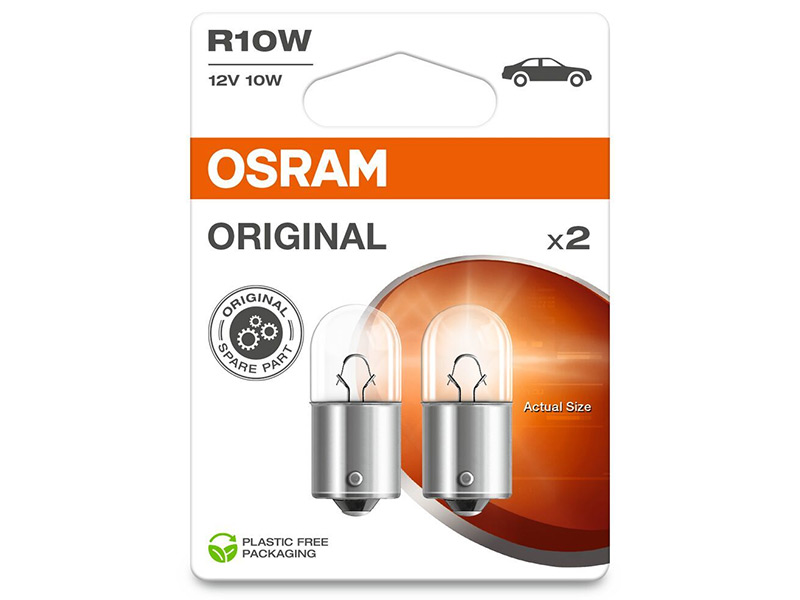 OSRAM ORIGINAL 12V R10W BA15S 10-5008-2BL OE 