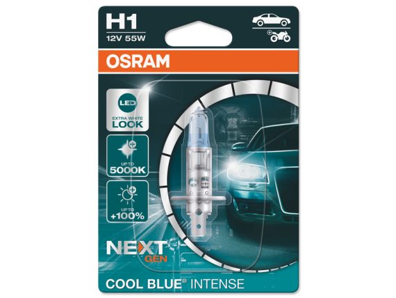 AUTO SPULDZE OSRAM  COOL BLUE 12V H1 NEXTGEN SINGLE BLISTER 10-64150CBN-01B OE 