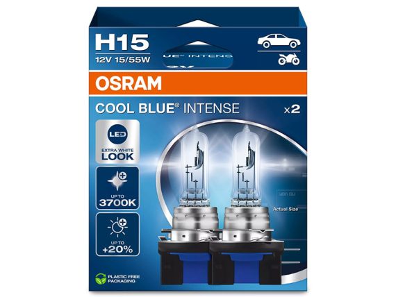 10-64176CBN-2HB_001.JPG Spuldze OSRAM Cool Blue Intense 12V H15 10-64176CBN-2HB OE