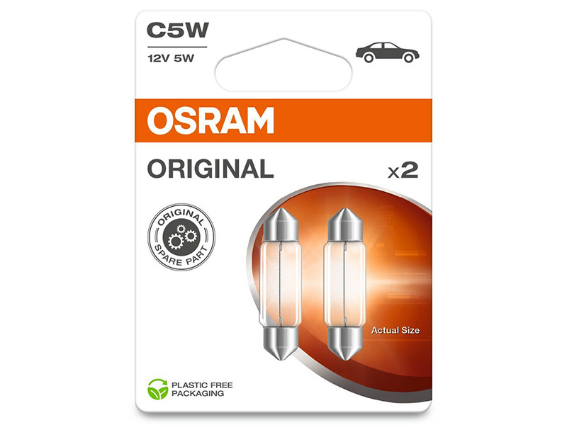 OSRAM ORIGINAL 12V C5W DOUBLE 10-6418-2BL OE 