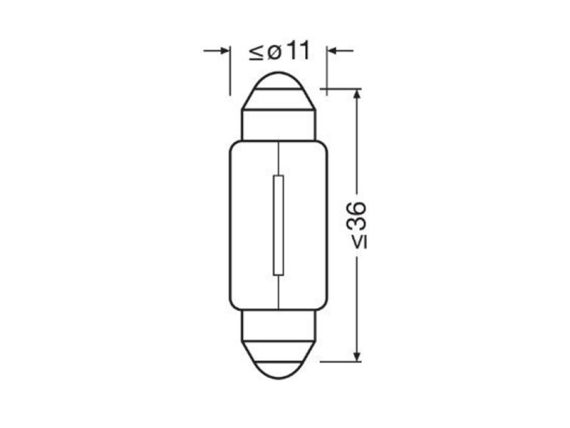 10-6418-2BL_003.JPG Spuldze OSRAM Original 12V C5W 10-6418-2BL OE