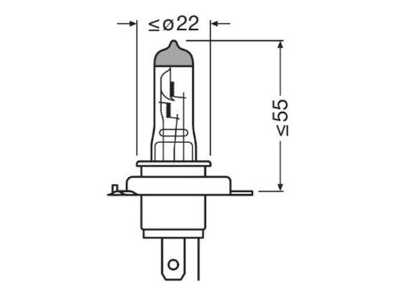 10-64193CBN-1BL_003.JPG Spuldze OSRAM Cool Blue Intense Next Gen 12V H4 10-64193CBN-1BL OE