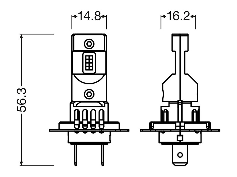 LED spuldzes Osram LEDriving HL Easy Gen 2 H7/H18 10-64210DWESY2-2HB OE 