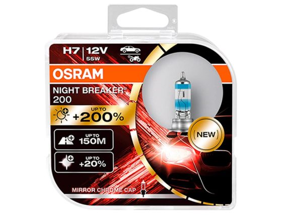 AUTO SPULDZE OSRAM  H7 AUTO SPULDZE OSRAM  NIGHT BREAKER® 200 10-64210NB200-HCB OE 