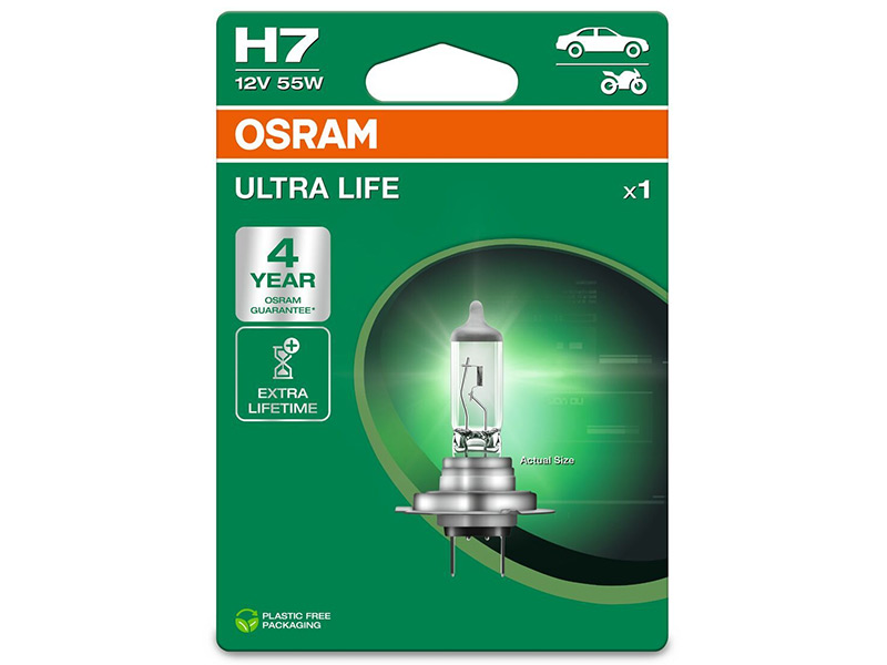 OSRAM ULTRA LIFE 12V H7 SINGLE 10-64210ULT-1BL OE 