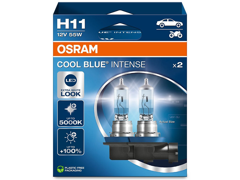 OSRAM COOL BLUE 12V H11 NEXTGEN 10-64211CBN-2HB OE 