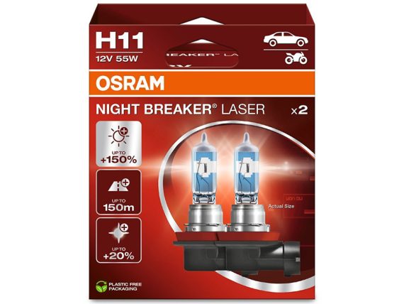 10-64211NL-2HB_001.JPG Spuldze OSRAM Night Breaker Laser 12V H11 10-64211NL-2HB OE