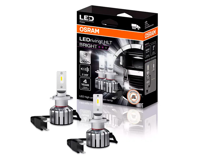 OSRAM LEDRIVING H7 HL BRIGHT 24V POLTTIMOPARI 10-64215DWBRT-2HFB OE 