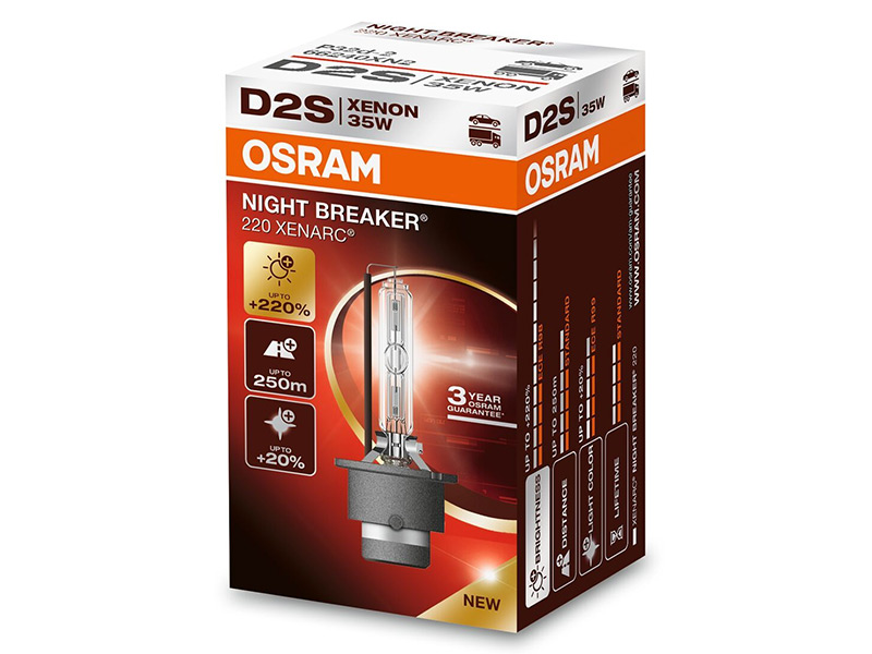 OSRAM D2S XENARC NIGHT BREAKER 220 10-66240XN2 OE 