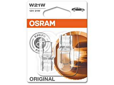 AUTO SPULDZE OSRAM  ORIGINAL 12V W21W 10-7505-02B OE 