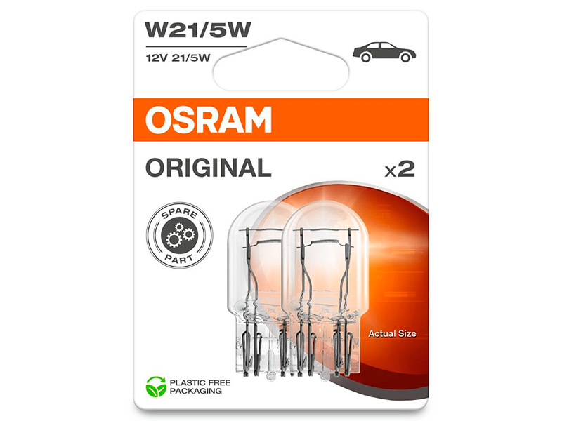OSRAM ORIGINAL 12V W21/5W DOUBLE 10-7515-2BL OE 