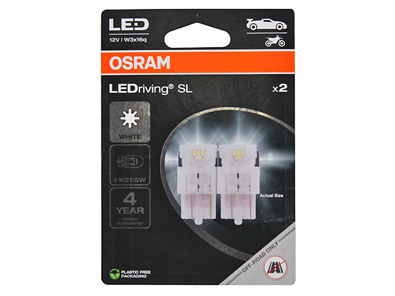 Osram LEDriving SL W21/5W LED spuldze, auksti balta, 10-7515DWP-2BL 10-7515DWP-2BL OE 