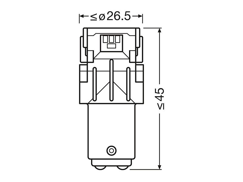 LED retrofit spuldze OSRAM LEDriving SL P21/5W, sarkana, 10-7528DRP-2BL 10-7528DRP-2BL OE 
