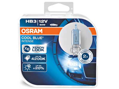 AUTO SPULDZE OSRAM  COOL ZILS 12V HB3 HC-BOX 10-9005CBI-HCB OE 