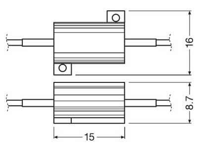 AUTO SPULDZE OSRAM  LEDRIVING CANBUS VADS bloks 5W 2-CK 10-LEDCBCTRL101 OE 